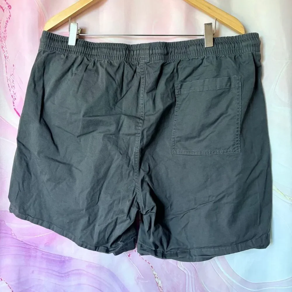 Bonobos XL Charcoal Gray Elastic Waist Shorts Preppy Sporty Outdoors Coastal